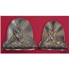 Image 1 : Art Deco Metal Cupid & Psyche Bookends #2079344
