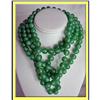 Image 1 : VINTAGE/ANTIQUE GREEN JADE NECKLACE 50INCHES #2079419