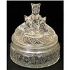 Image 1 : MY PET Clear Depression Glass Powder Jar  #2089668