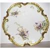 Image 1 : Hand Painted Limoges Violet Charger #2089878