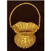 Image 1 : Antique  Bronze Hand-Woven Mini- Basket #2090288