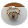 Image 1 : Estate 10k Satin Quartz Victorian Signet Ring #2098072