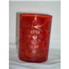 Image 1 : EAPG HOBB'S POLKA DOT RUBY AMBER TUMBLER #2098643