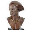 Image 2 : Thomas Blackshear, "Remembering" Limited Edition Mixed Media Sculpture on Marble Base, Numbered with