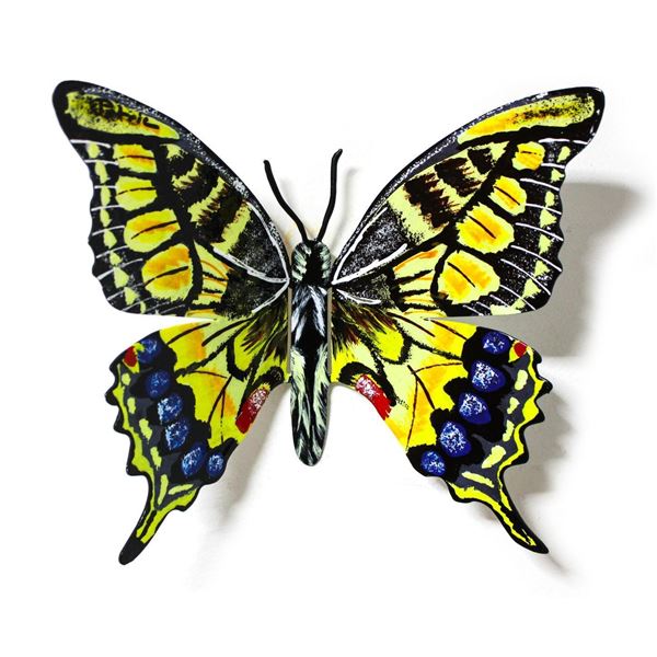 Patricia Govezensky- Original Painting on Cutout Steel "Butterfly CLXX"