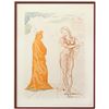 Image 2 : Salvador Dali- Original Color Woodcut on B.F.K. Rives Paper "Inferno 2"