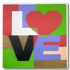 Image 1 : Steve Kaufman (1960-2010) "LOVE" Hand Signed and Numbered Limited Edition Hand Pulled silkscreen mix