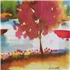 Image 2 : Moshe Leider, Framed Original Mixed Media Watercolor Painting, Hand Signed with Letter of Authentici