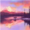 Image 2 : H. Leung, "Mt. Washington Sunset" Limited Edition on Canvas, Numbered and Hand Signed with Letter of