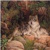Image 2 : Larry Fanning (1938-2014), "Soul Mates - Gray Wolves" Limited Edition Lithograph, Numbered and Hand 