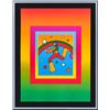 Image 2 : Peter Max- Original Lithograph "Cosmic Jumper on Blends"