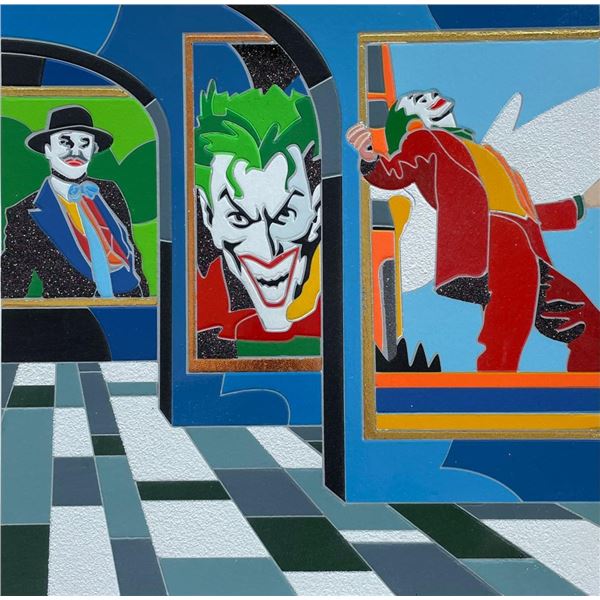 Ugo Nespolo- Silk Screen Serigraph "From Super Heroes"