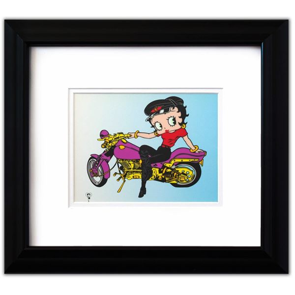 Betty Boop- Sericel "Betty Boop on Motorcycle"