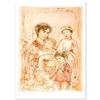 "Lotte and Her Children" Limited Edition Lithograph (27" x 37.5") by Edna Hibel (1917-2014), Numbere
