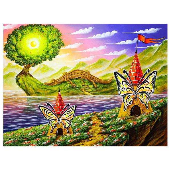 Eugene Poliarush- Original Oil on Canvas "Crocodile Territory"