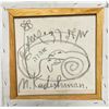Image 2 : Menashe Kadishman- Original Acrylic on Canvas "Untitled"