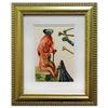 Salvador Dali- Original Color Woodcut on B.F.K. Rives Paper "Inferno 18"