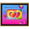 Image 2 : Peter Max- Original Lithograph "Two Hearts on Blends"