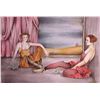 Image 1 : Haya Ran- Original Serigraph "Behind the Curtain"