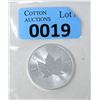 Image 1 : 1 Oz .9999 Fine Silver 2021 Canada Maple Leaf Coin