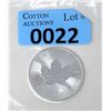 Image 1 : 1 Oz .9999 Fine Silver 2021 Canada Maple Leaf Coin