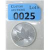 Image 1 : 1 Oz .9999 Fine Silver 2020 Canada Maple Leaf Coin