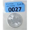 Image 1 : 1 Oz .9999 Fine Silver 2020 Canada Maple Leaf Coin