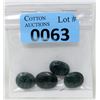 Image 1 : 57 CTW Faceted Oval Cut Emeralds