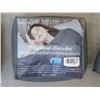 Image 1 : New 15 lb Grey Weighted Blanket -Size Unknown