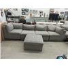 Image 1 : 4 Piece  Sectional Sofa Plus Storage Ottoman