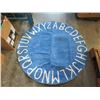 Image 1 : 4 New Blue 44" Alphabet Playroom Carpets