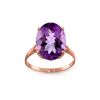 Genuine 7.55 ctw Amethyst Ring 14KT Rose Gold - REF-45F3Z