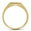Image 2 : Round Diamond Flat Top Band Ring 1/4 Cttw 10KT Yellow Gold