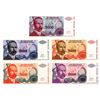 Image 1 : Narodna Banka Republike Srpske. 1993. Quintet of Specimen Notes.