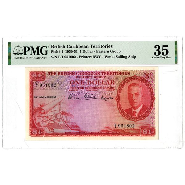 British Caribbean Territories, 1950-51 Issued Banknote