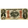 Image 1 : International Bank of Canada, 1858 Issued Obsolete Banknote