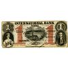 Image 1 : International Bank of Canada, 1858 Issued Obsolete Banknote