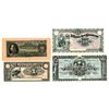 Image 1 : Quartet of Assorted Issued Ecuador Banknotes, ca. 1880s-1920s