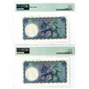 Image 2 : Bank of England. ND (1957-1967). Lot of 2 Sequential Issued Notes.