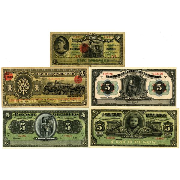 Mexico, ca.1910-20, Banknote Assortment,