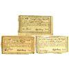 Image 1 : Connecticut Comptroller's Office, 1789-91 Issued Payment Trio
