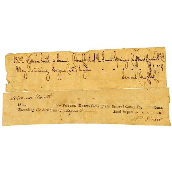 Pair of Documents from William S. Smith, 1802-1811.