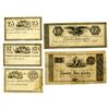 Image 1 : Scrip Note Quartet, ca. 1837 Remainder Obsolete Scrip Note Quintet