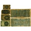Image 2 : United States Fractional Currency and Confederate States of America, 1860's Issued Banknote Group of