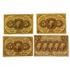 Image 1 : U.S. Fractional Postage Currency Quintet, ca. 1860-70s