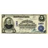 Image 1 : New York. National Bank and Trust Co., of Port Jervis, $5, Series of 1902 PB, Ch#1363.