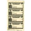 Image 1 : American Bankers Association 1926 Uncut Proof Traveler's Cheque Quartet