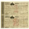 Image 1 : Polledo, Rionda & Co. 1877 Uncut First and Second Exchange Pair