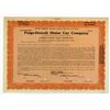 Image 1 : Paige-Detroit Motor Car Co. 1932 Specimen Stock Certificate