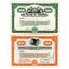 Image 1 : Bank of Virginia & Virginia Standard Corp., 1960 Uncut Specimen Stock Certificate Pair